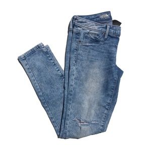 Mossimo Denim Mid-Rise Distressed Jegging Sz 00/24